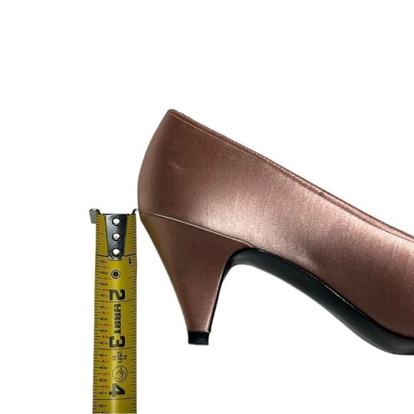 1980’s Vintage Life Stride Light Pink Heels Cute Almond Closed Toe Heels Barbie - Picture 11 of 14